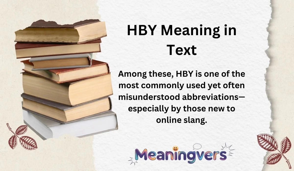 HBY Meaning in Text