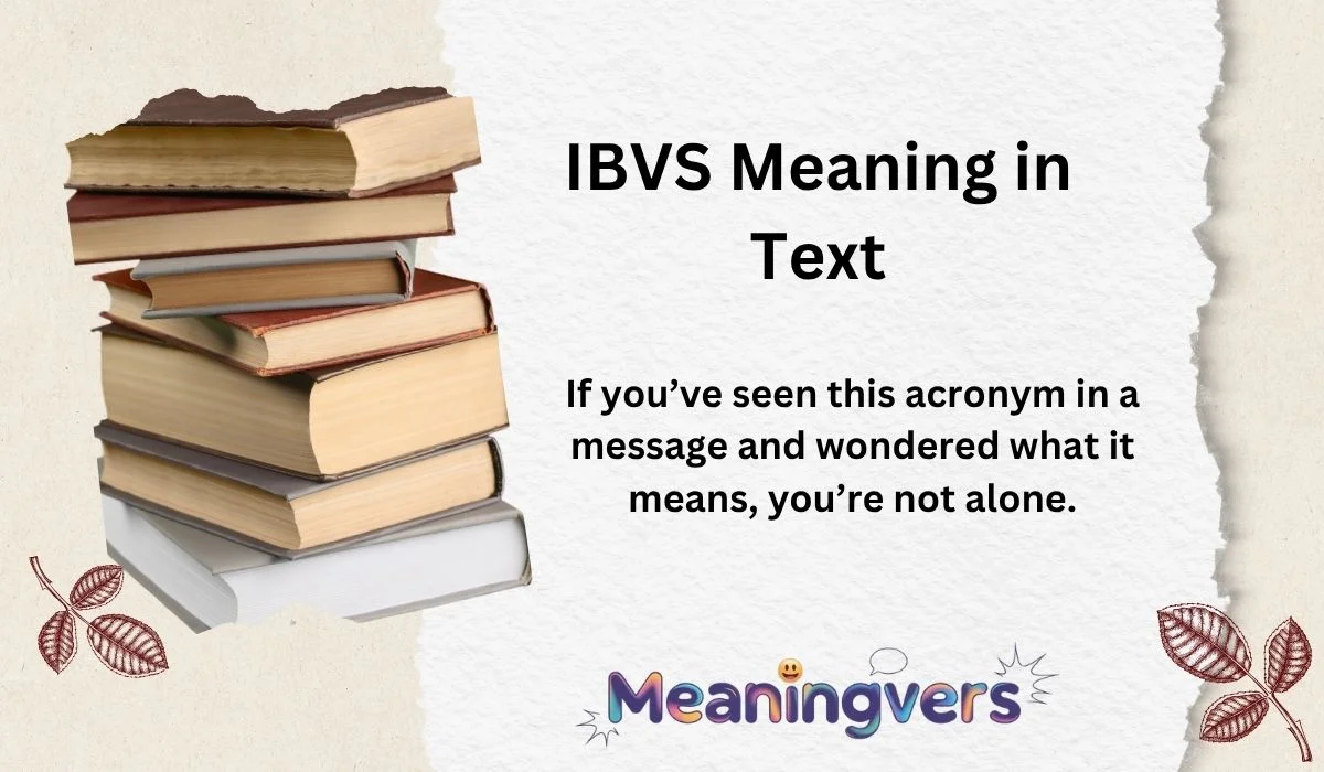 IBVS Meaning in Text