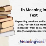 lb Meaning in Text