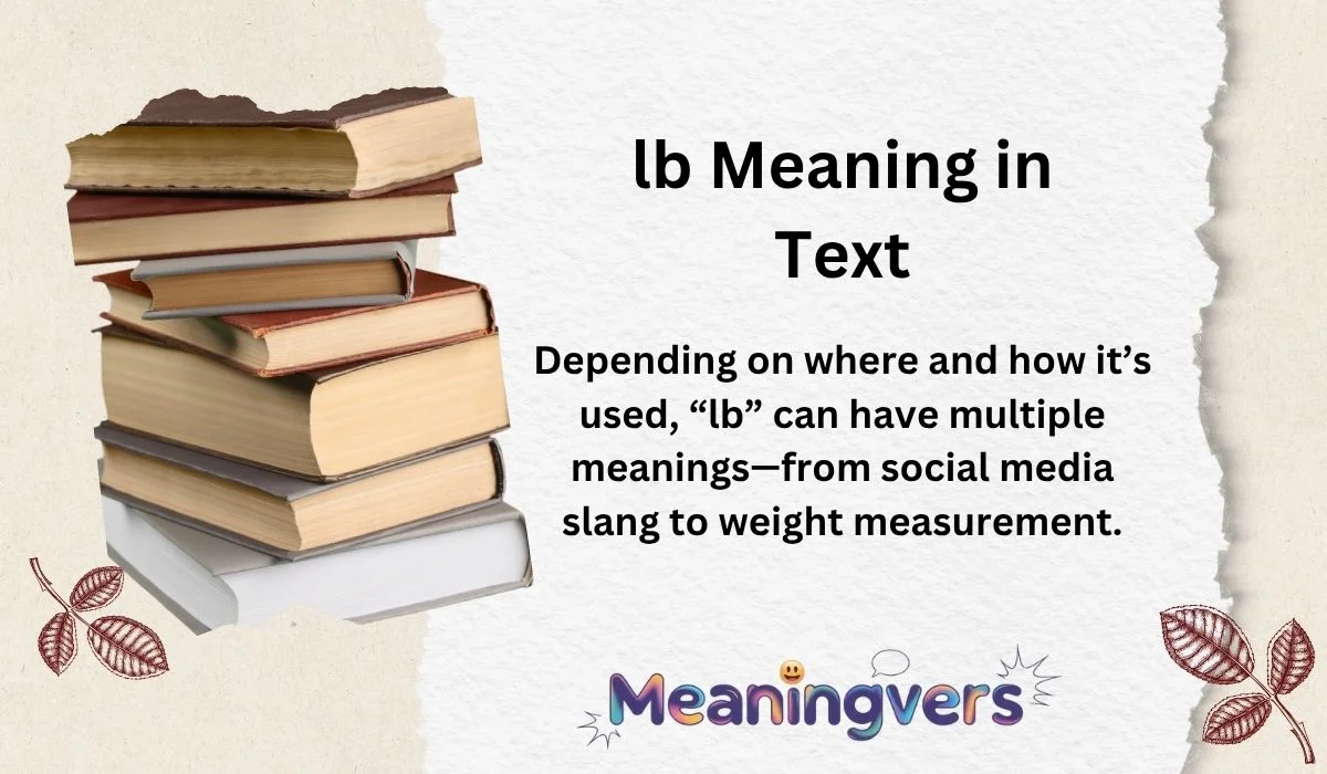 lb Meaning in Text