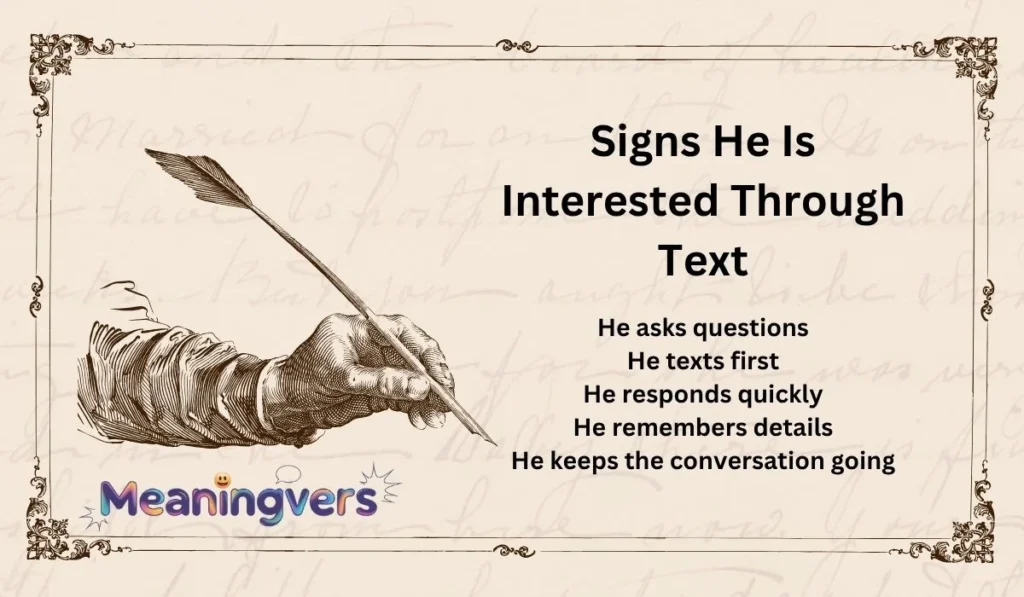 Signs He Is Interested Through Text