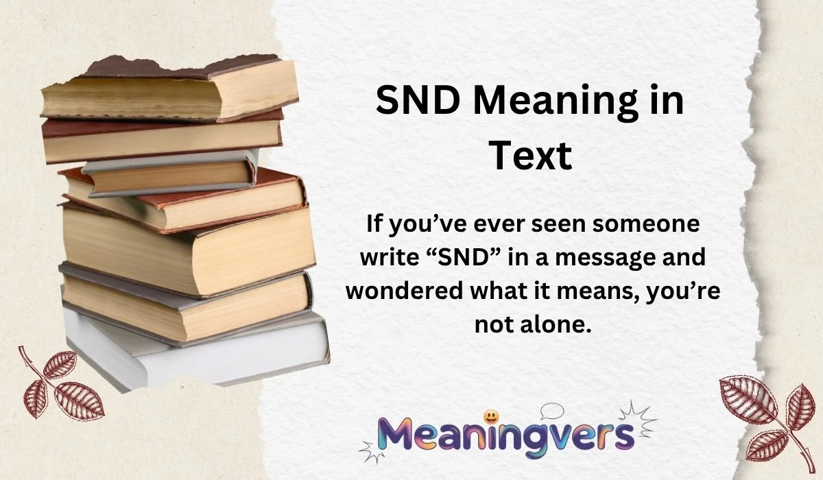SND Meaning in Text