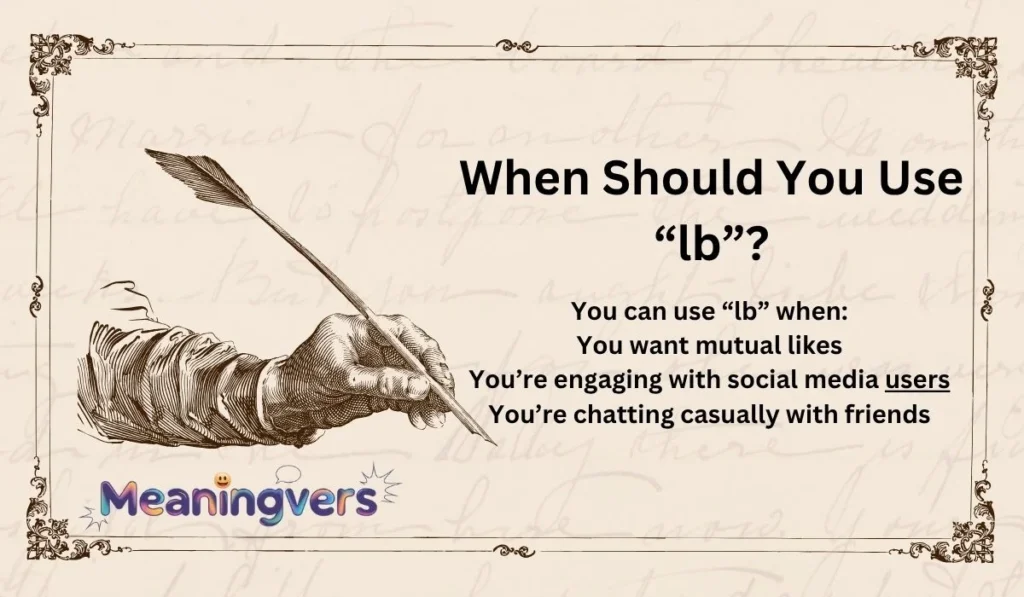 When Should You Use “lb”?