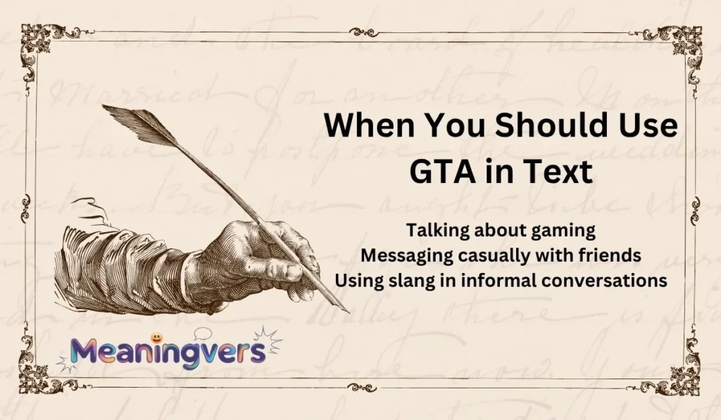 When You Should Use GTA in Text
