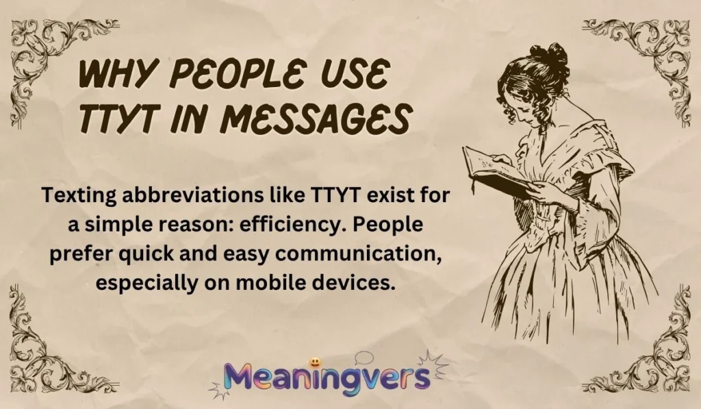 Why People Use TTYT in Messages