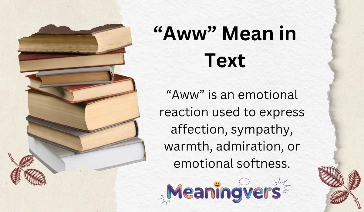 “Aww” Mean in Text