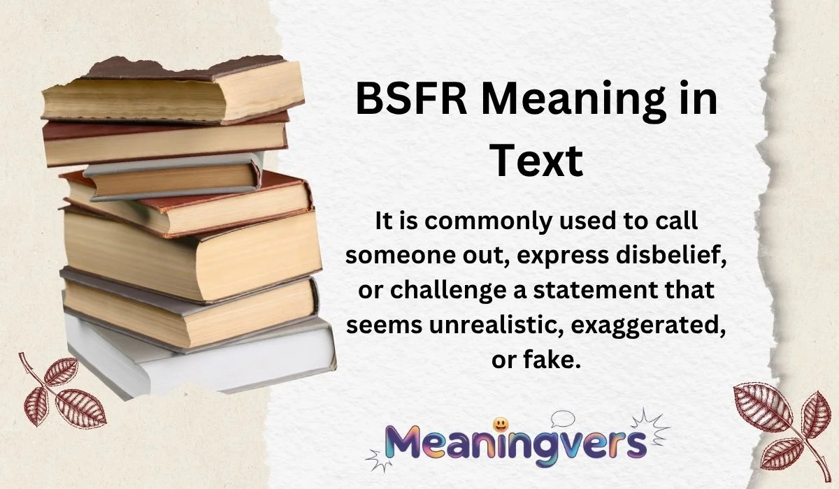 BSFR Meaning in Text