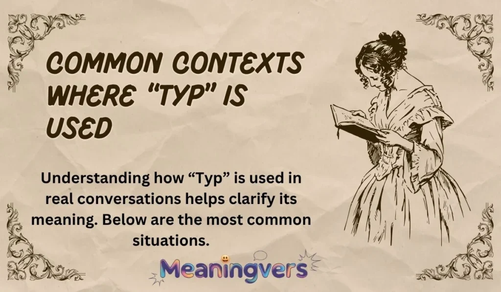 Common Contexts Where “Typ” Is Used