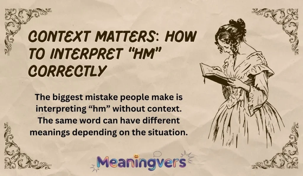 Context Matters: How to Interpret “HM” Correctly