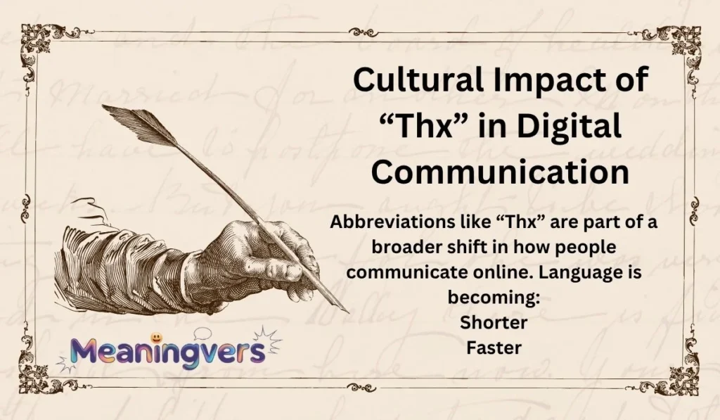 Cultural Impact of “Thx” in Digital Communication