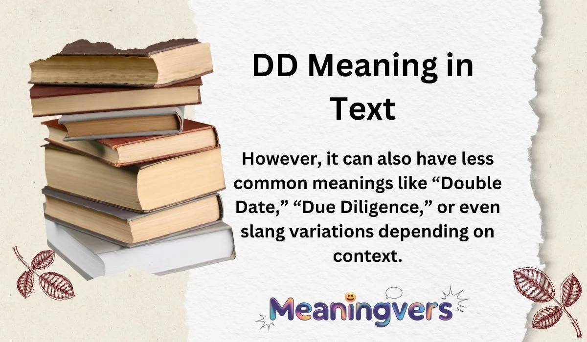 DD Meaning in Text