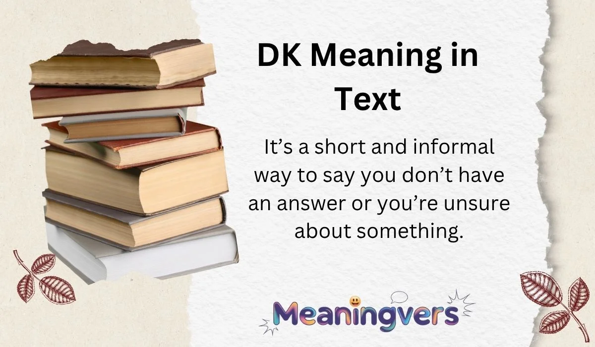 DK Meaning in Text