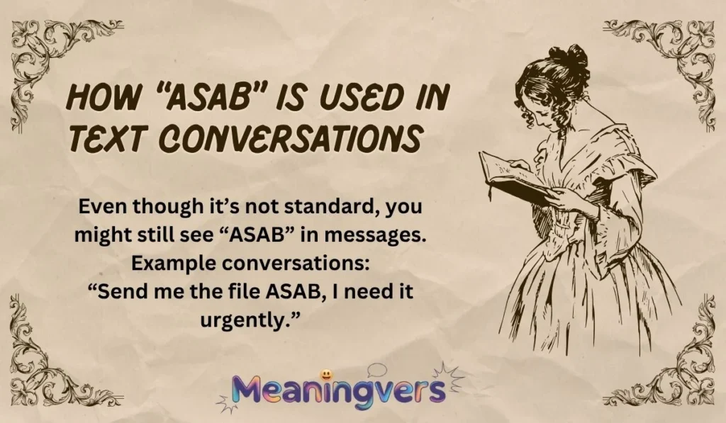 How “ASAB” Is Used in Text ConversationsHow “ASAB” Is Used in Text Conversations