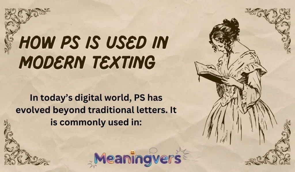 How PS Is Used in Modern Texting