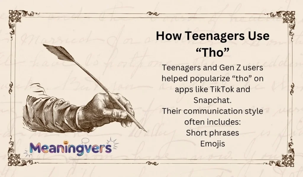 How Teenagers Use “Tho”