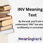 INV Meaning in Text