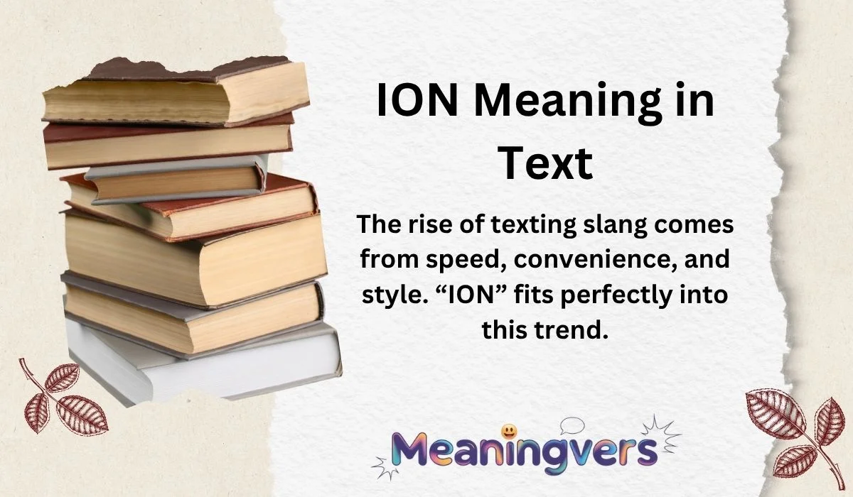 ION Meaning in Text