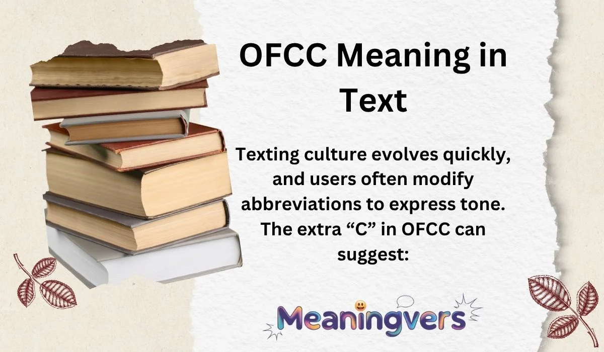 OFCC Meaning in Text