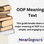 OOP Meaning in Text