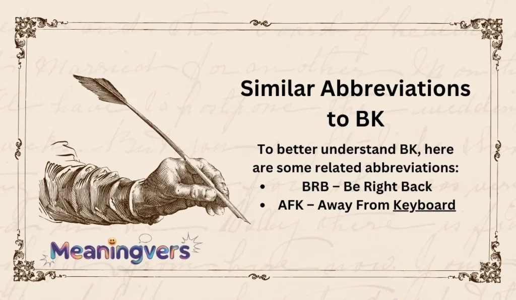Similar Abbreviations to BK