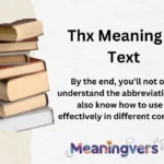 Thx Meaning in Text