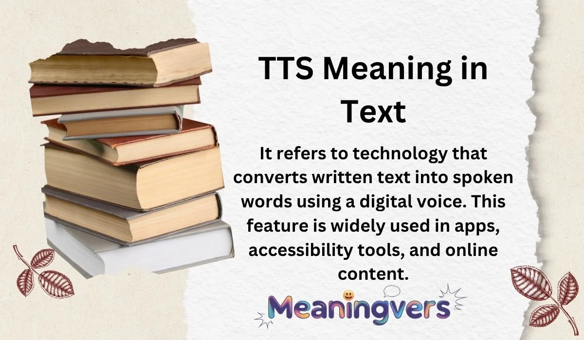 TTS Meaning in Text