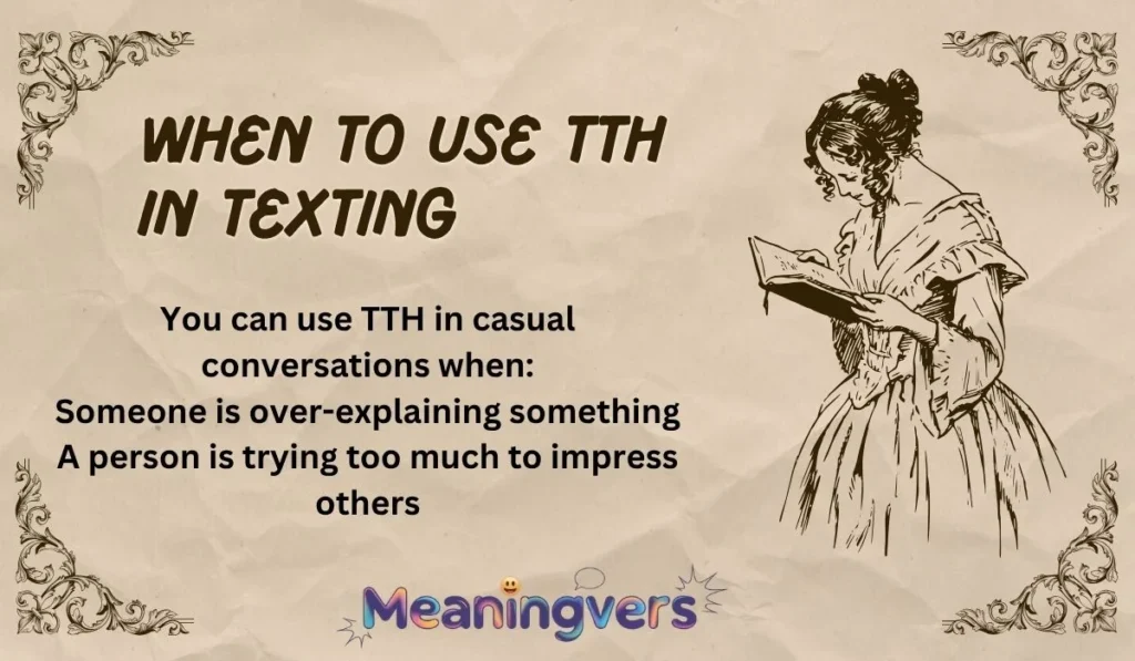 When to Use TTH in Texting