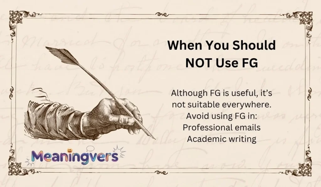 When You Should NOT Use FG