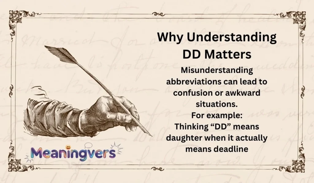 Why Understanding DD Matters