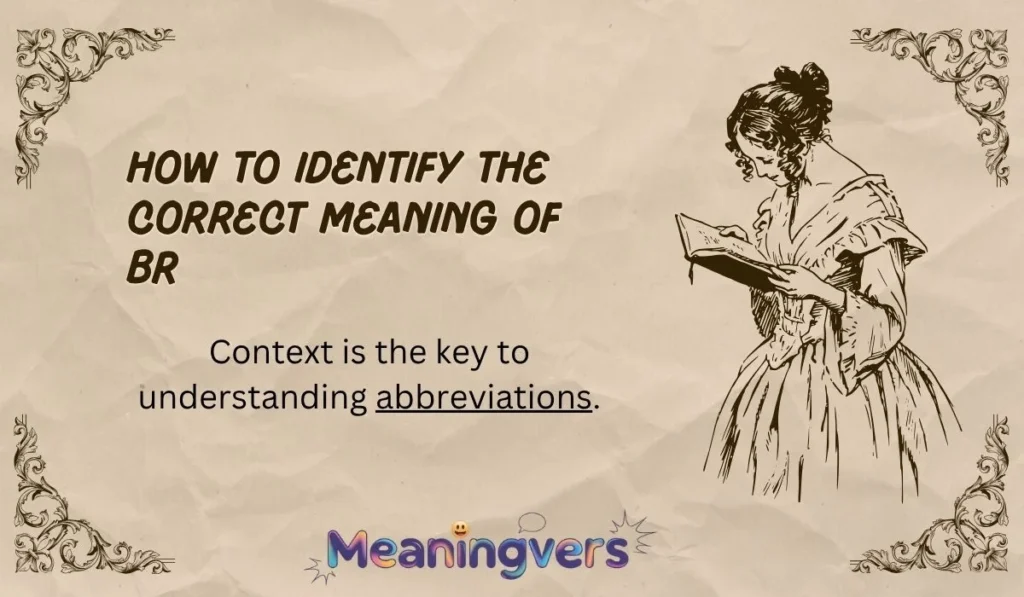 How to Identify the Correct Meaning of BR