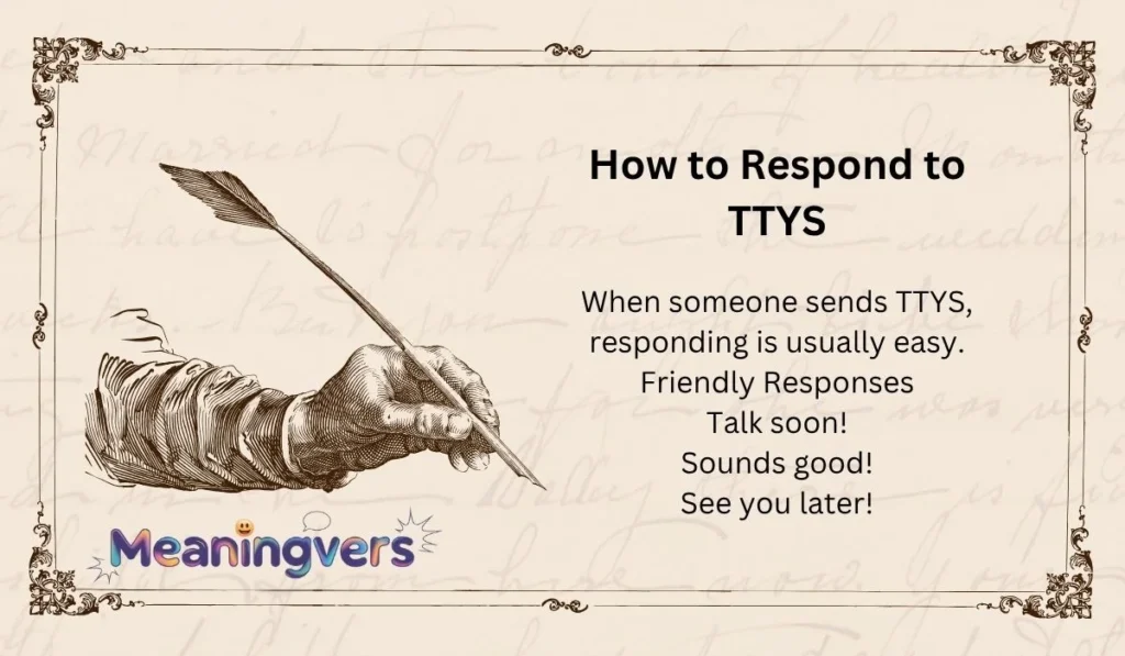 How to Respond to TTYS