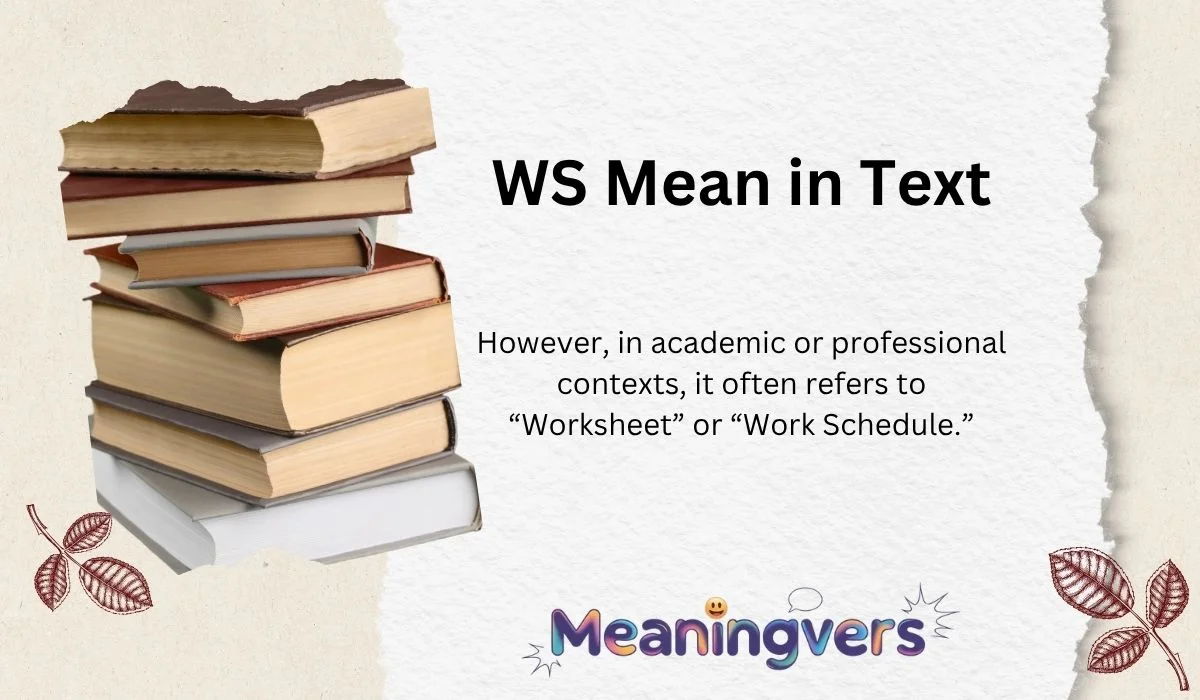 WS Mean in Text